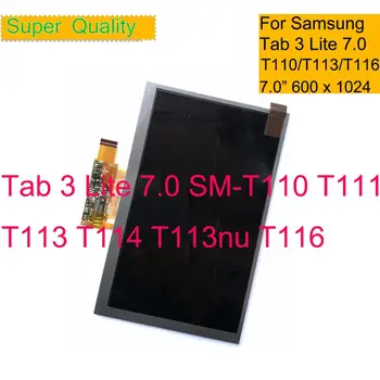 10 Adet / grup Samsung Galaxy Tab 3 Lite 7.0 İçin SM-T110 T111 T113 T114 T113nu T116 LCD Ekran Monitör Değiştirme