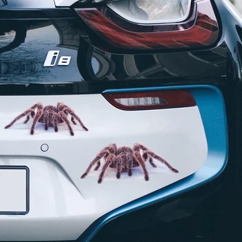 3D Araba Çıkartmaları Örümcek Gecko Gerçekçi Hayvan Dekorasyon Çıkartmaları Motosiklet Otomobil Vücut Tarzı Dekorasyon Ev Duvar Sticker