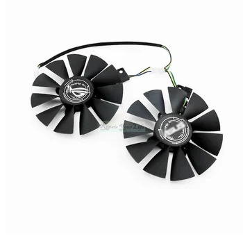 85mm T129215SU Video Grafik Kartı Soğutma Fanı ASUS EX-RX 570 GTX 1070 1060 ÇİFT GeForce RX570 - 4G 8G GPU Soğutucu Fan