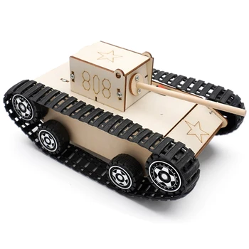 Bilim Oyuncaklar Buhar Deney El yapımı elektronik bileşenler Fiziksel DIY Montaj Elektrikli Tank Modeli Kitleri Teknoloji Kök