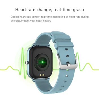 P8 1.4 inç akıllı izle erkekler Tam Dokunmatik Spor İzci Kan Basıncı Akıllı Saat Bayanlar GTS Xiaomi İçin