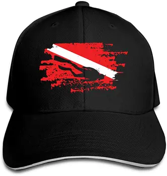 Tüplü Dalış bayrak şapka beyzbol şapkası ördek dil kap Sunhat moda kap